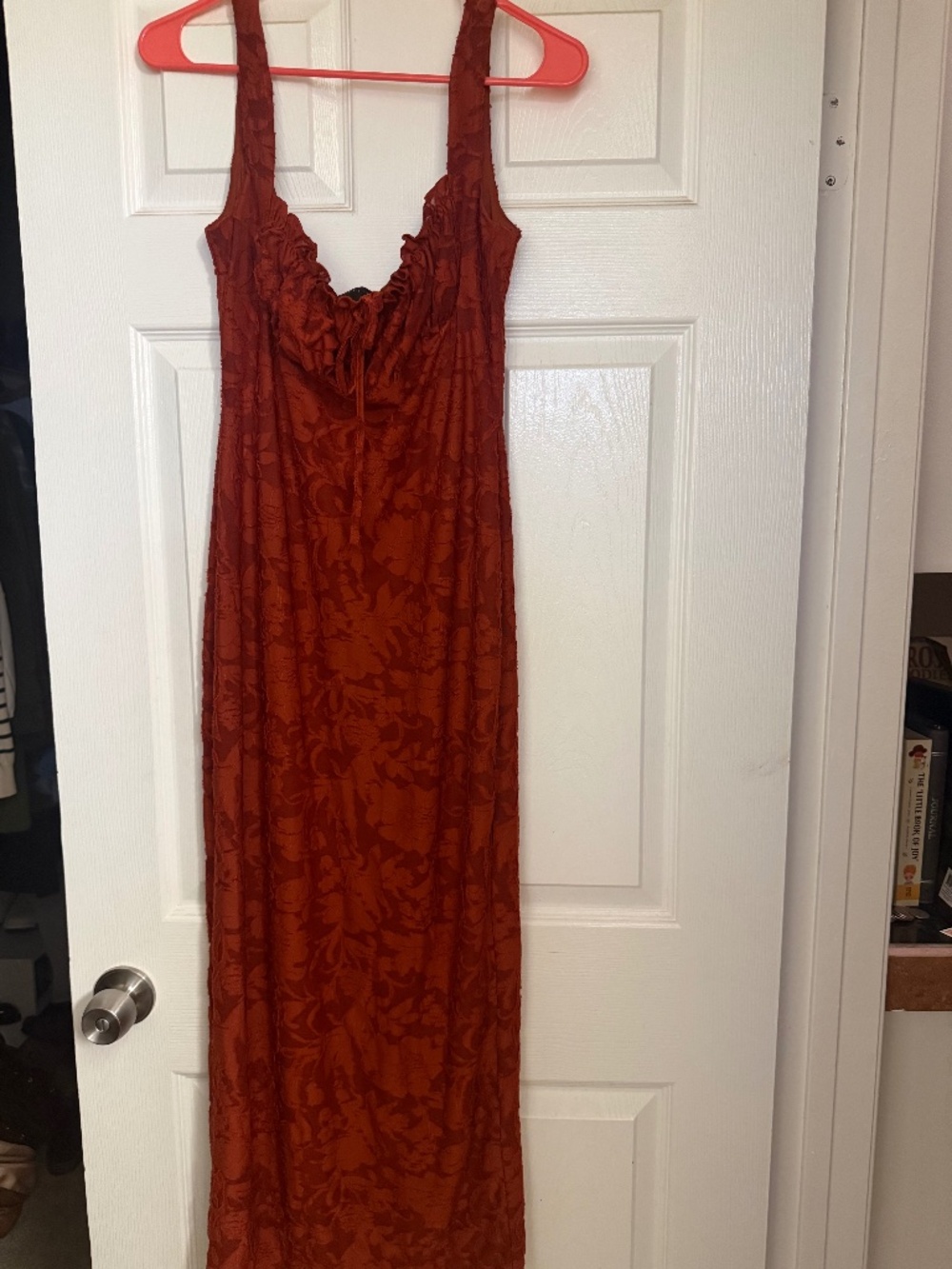 ASOS Rust colored and textured maxi dress